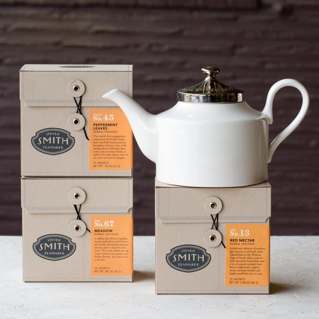 Herbal Infusions Gift Box Set with Teapot